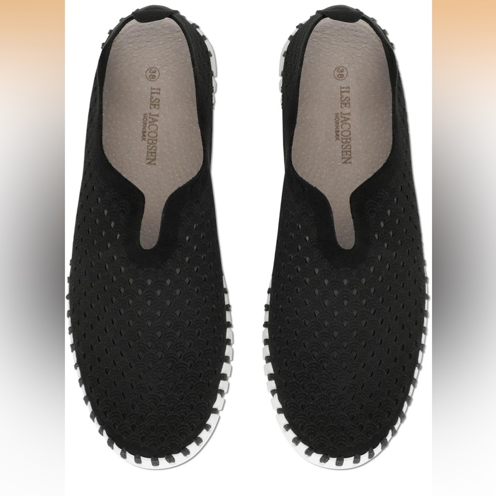 Ilse Jacobsen Tulip Shoe- Black Slip-On size 40 (US 9/9.5/10)
